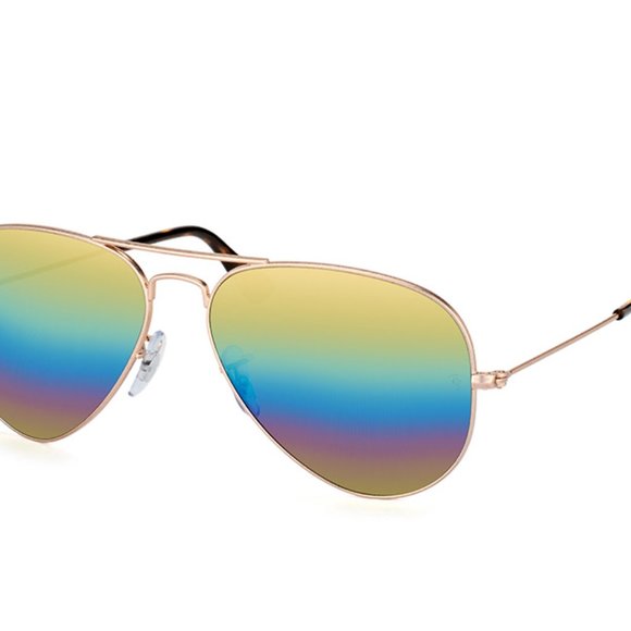 Ray-Ban Mineral Flash Lenses Aviator Sunglasses - Picture 2 of 8